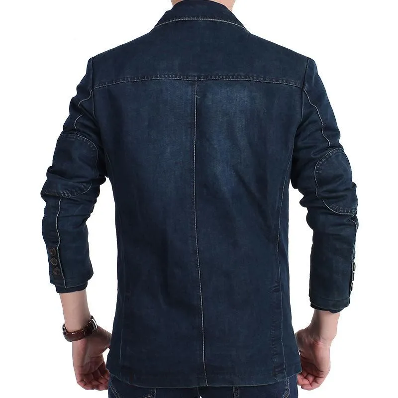 Blazer en jean vintage pour homme