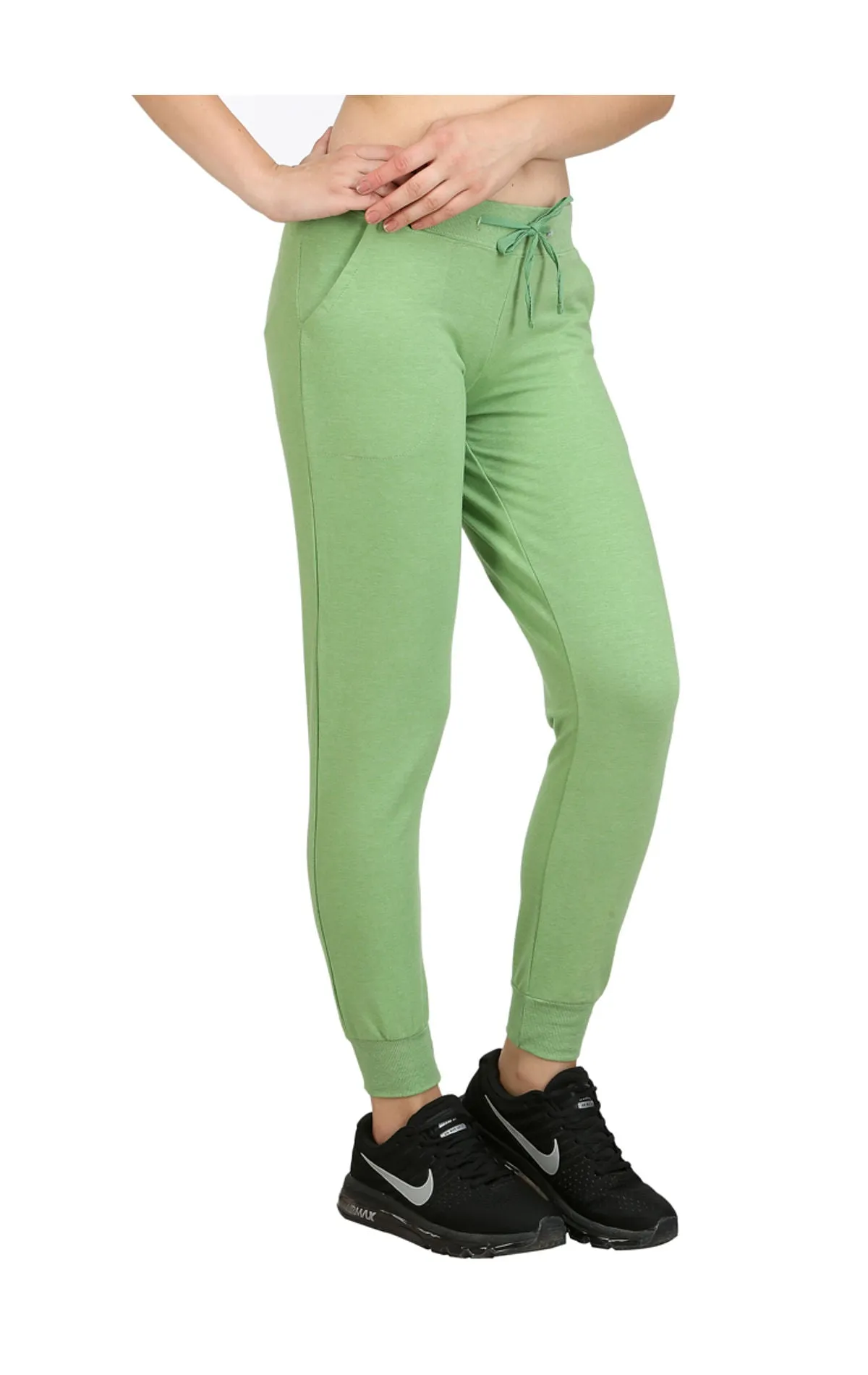 Bodyactive Women Green Trackpant-LL7-GRE