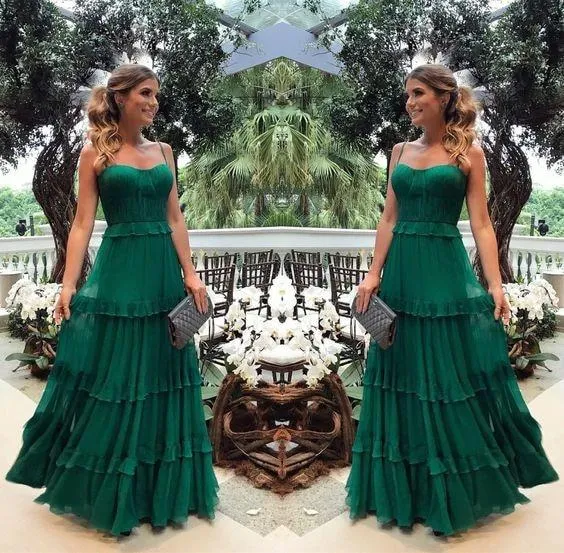 Boho Maxi Sexy Ruffled Evening Dress