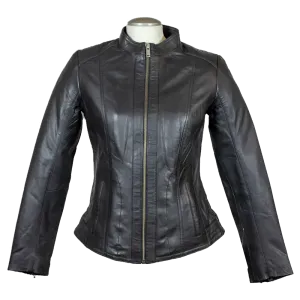 BOL Women's Zip Up Leather Jacket