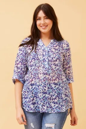 BONDI ABSTRACT BOHO BLOUSE