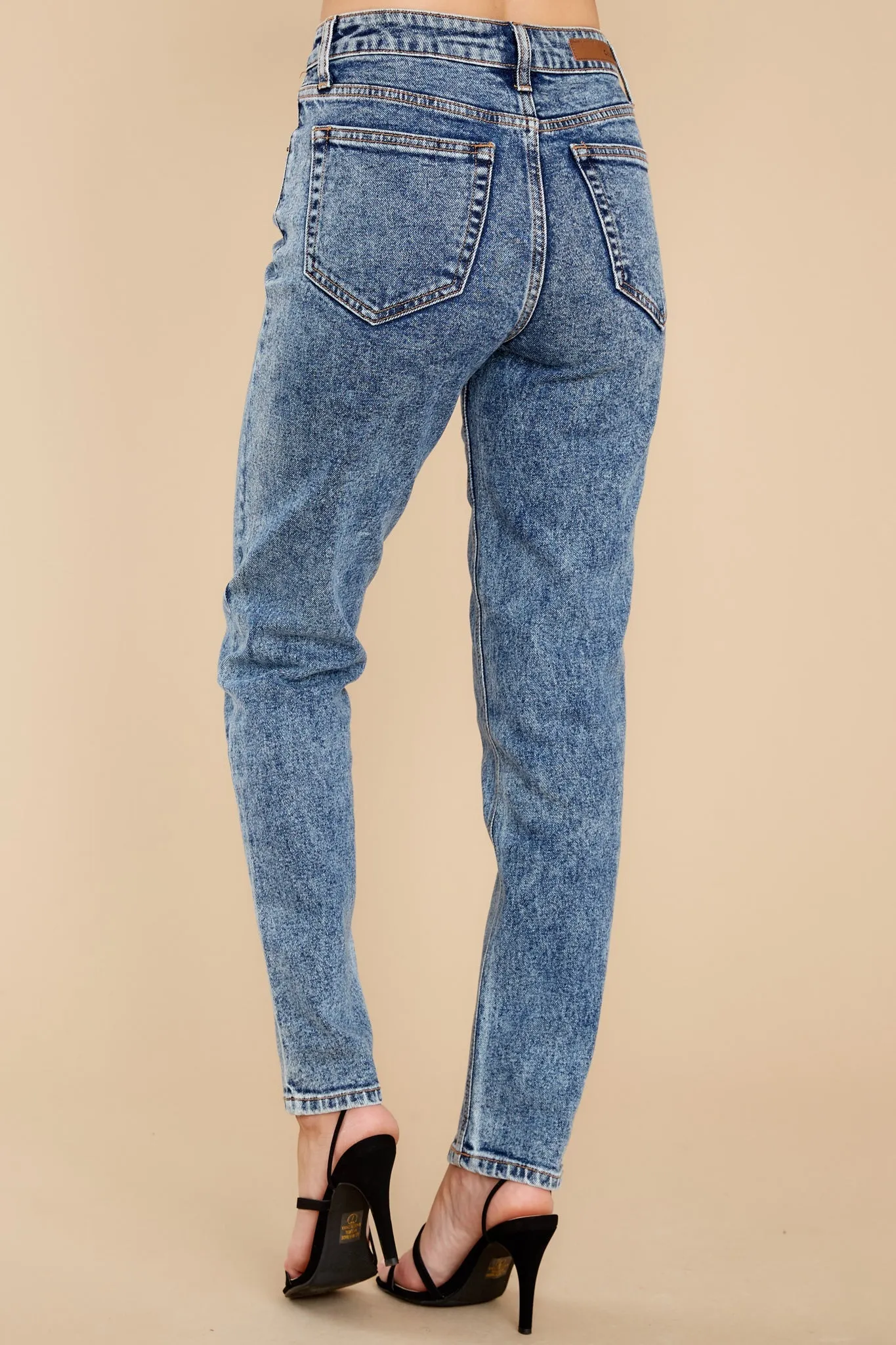 Brand New Ideas Dark Acid Wash Straight Jeans