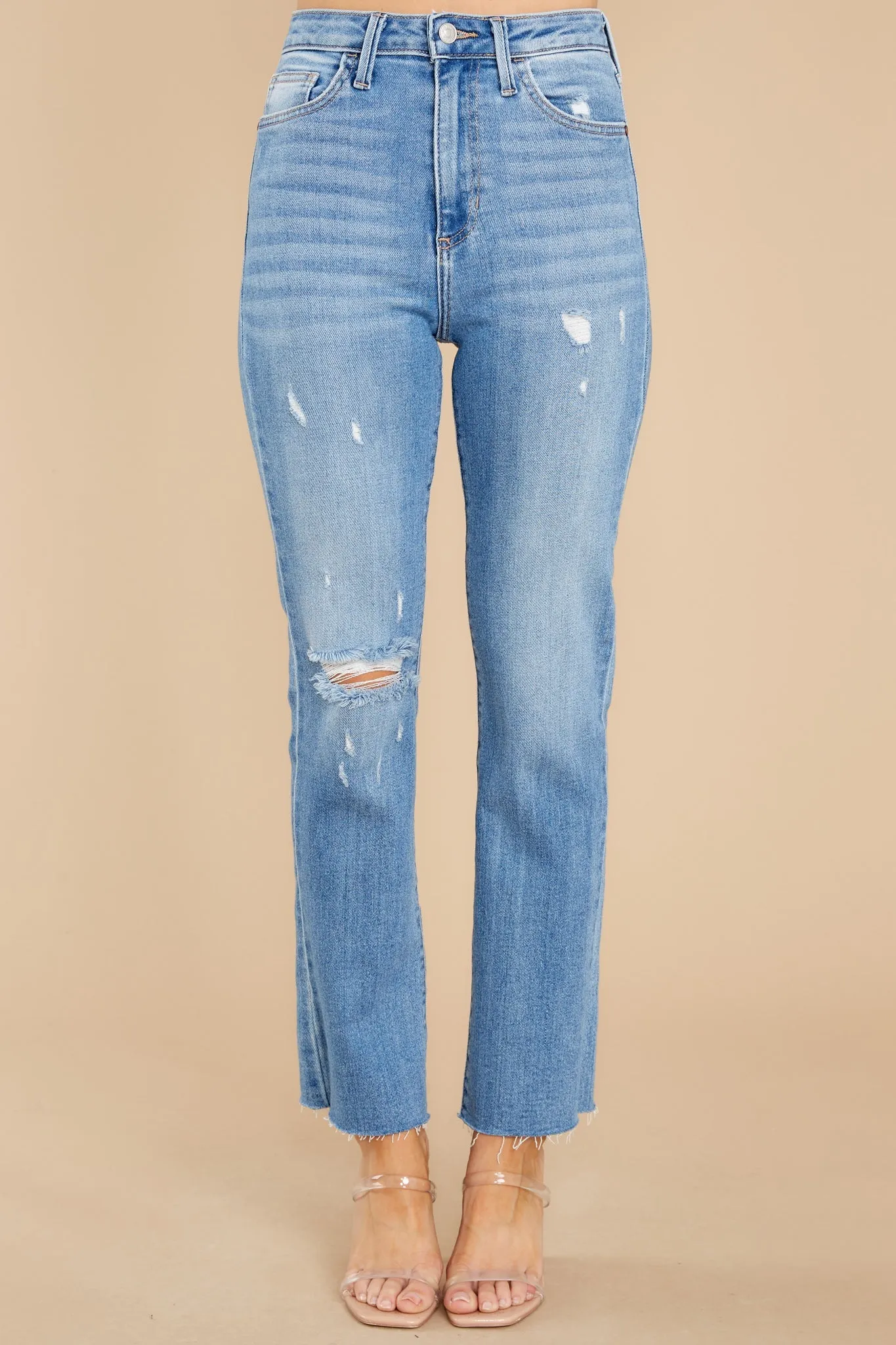 Break The Rules Light Wash Wide Leg Jeans