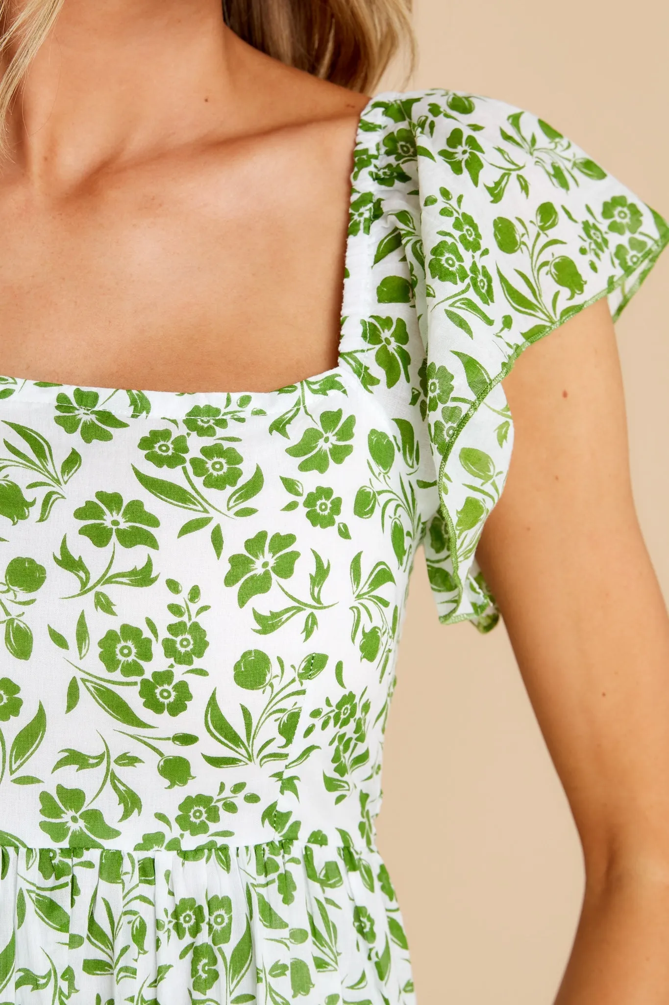 Brooke Picnic Lime Floral Dress