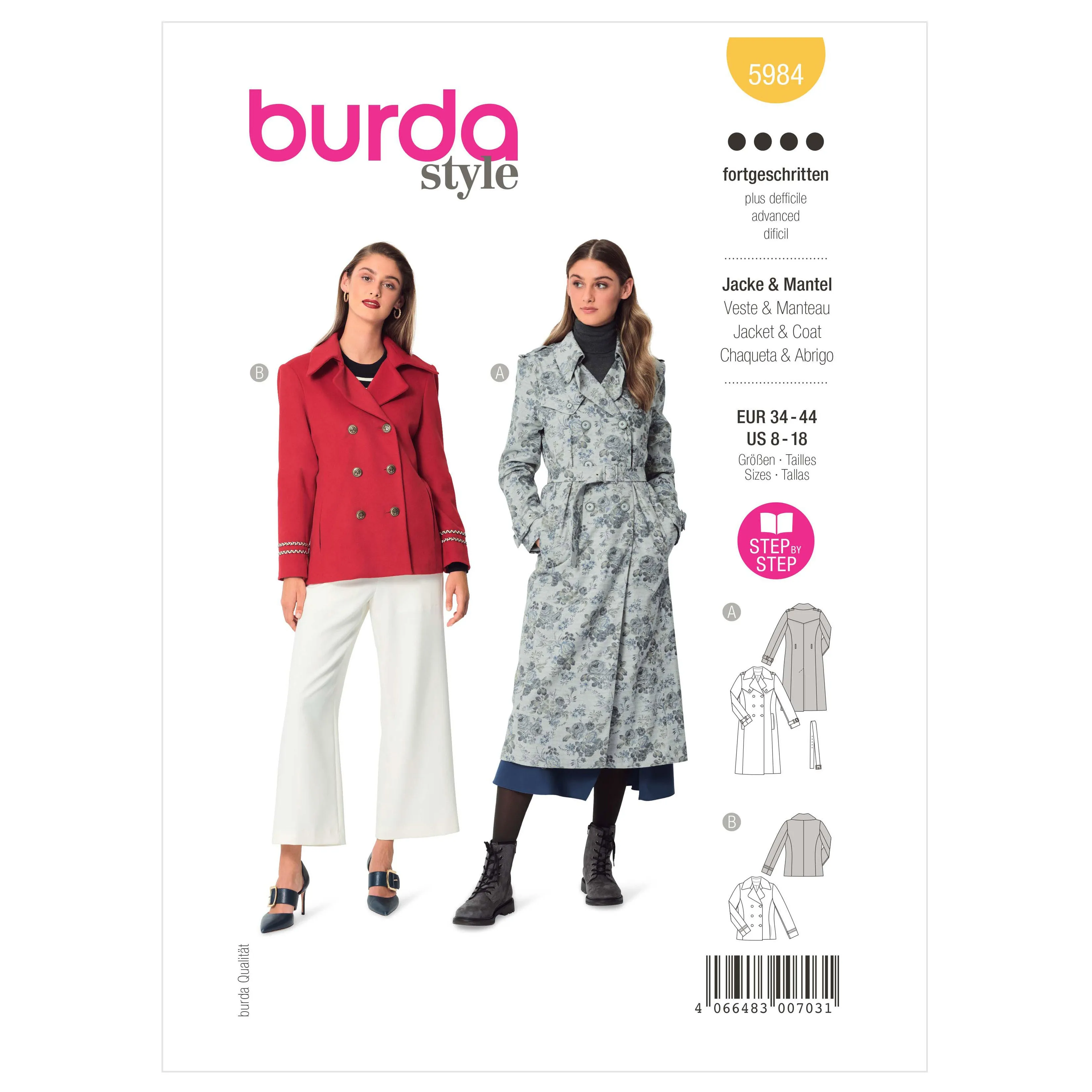 Burda Pattern 5984 Misses' Jacket