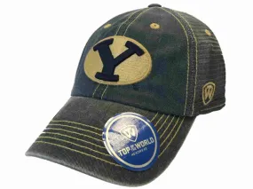 BYU Cougars TOW Navy Gray Past Mesh Adjustable Snapback Slouch Hat Cap