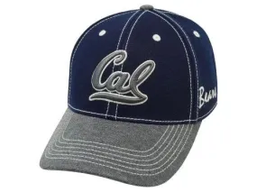 California Golden Bears TOW Navy High Post Two-Tone Memory FLEXFIT Hat Cap (XL)