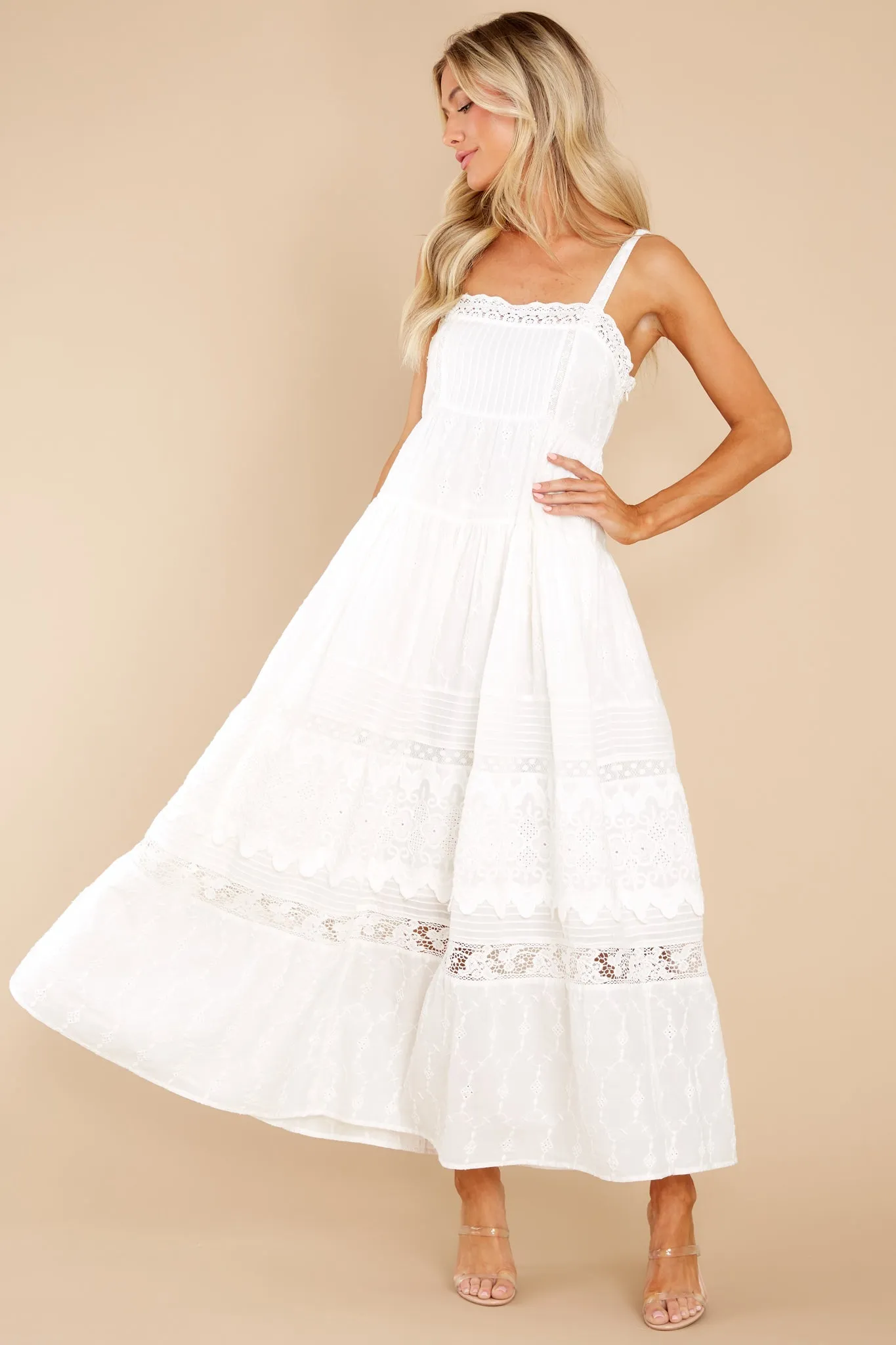 Camisha True White Maxi Dress