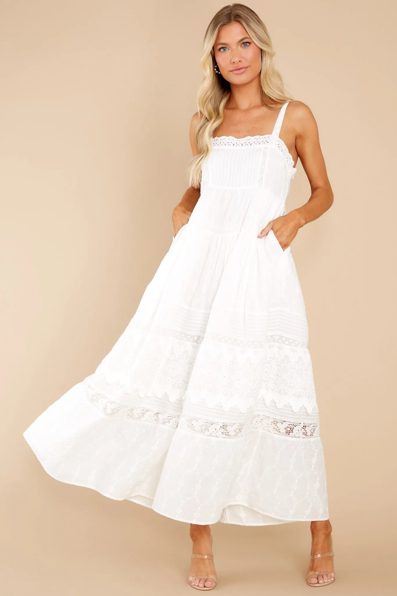 Camisha True White Maxi Dress