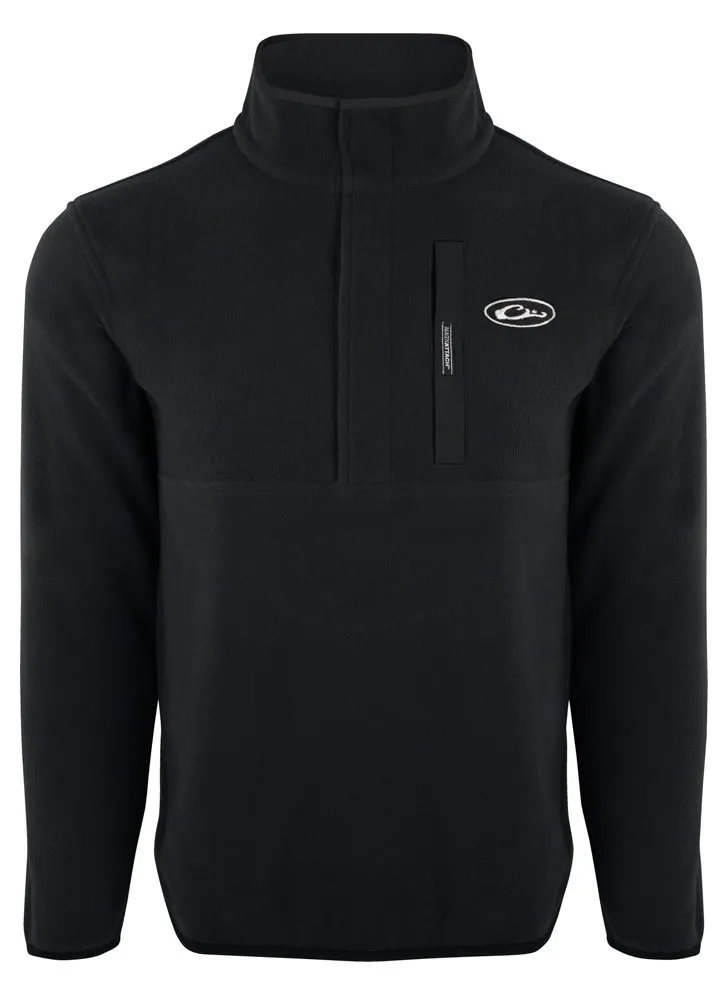 Camp Fleece Pullover 2.0 in Black by Drake