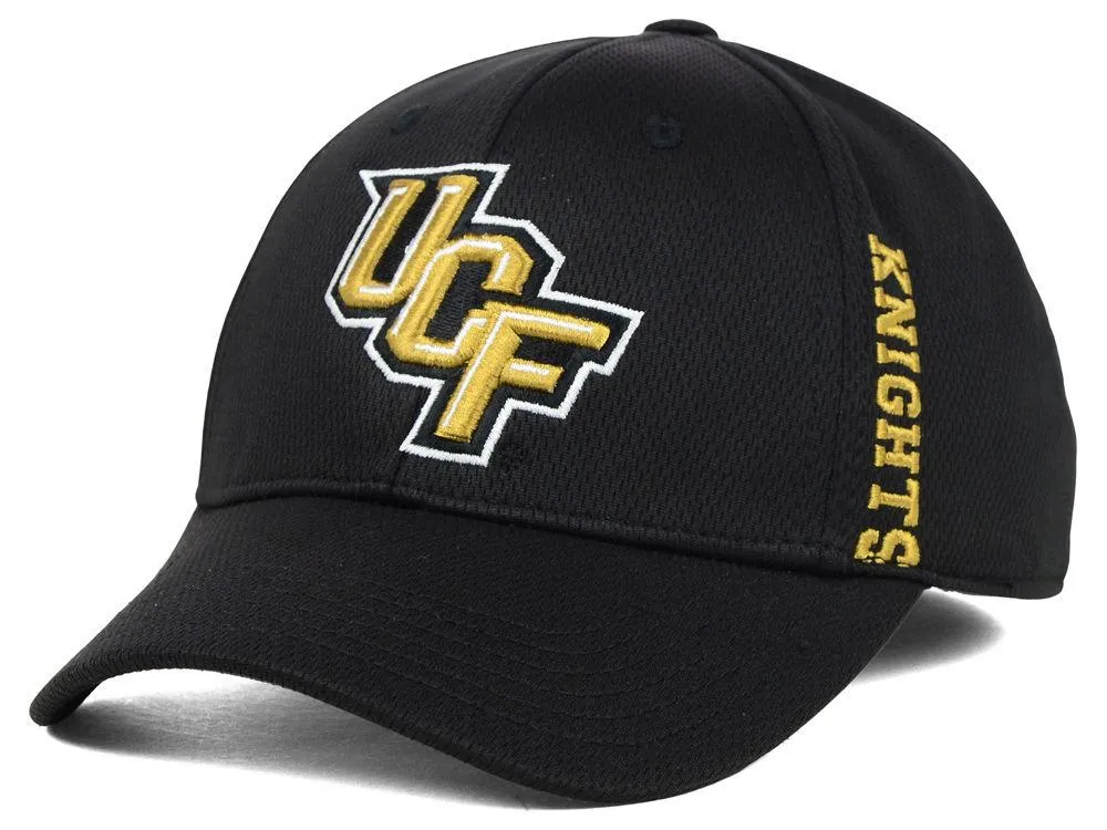 Central Florida Knights TOW Black Booster Memory Flexfit Structured Golf Hat Cap