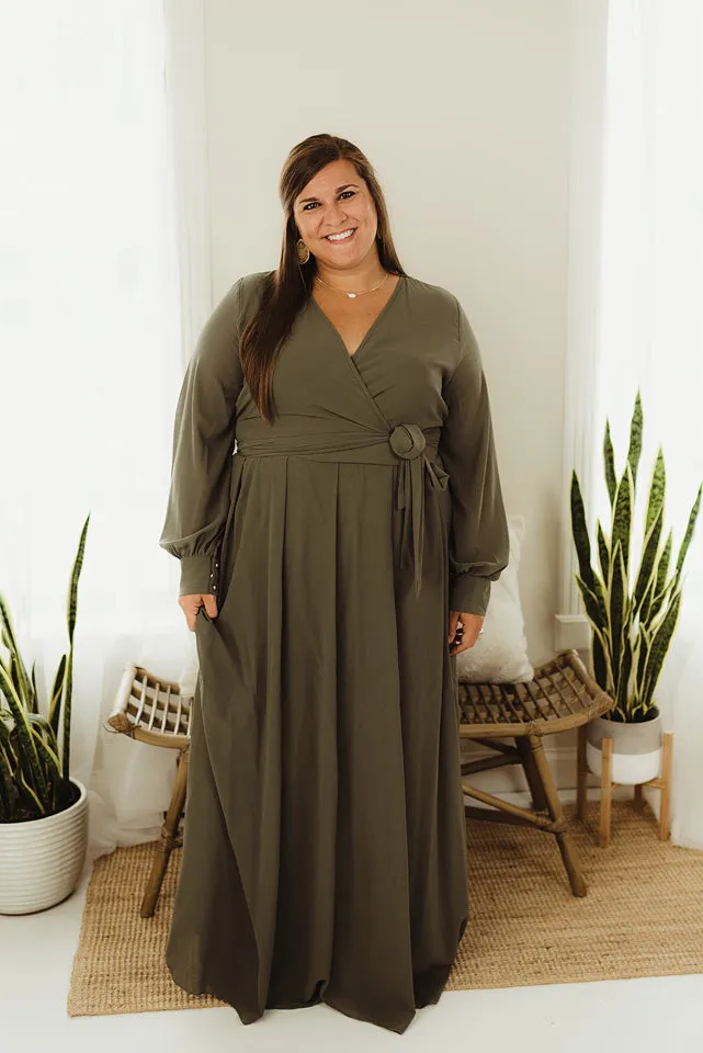 Chiffon Surplice Maxi