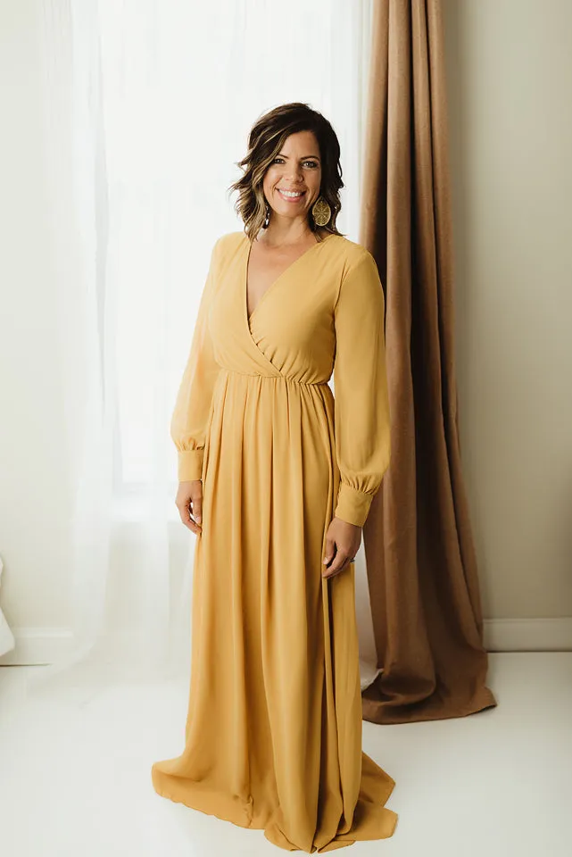 Chiffon Surplice Maxi