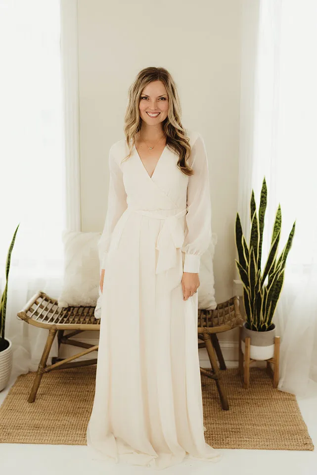 Chiffon Surplice Maxi