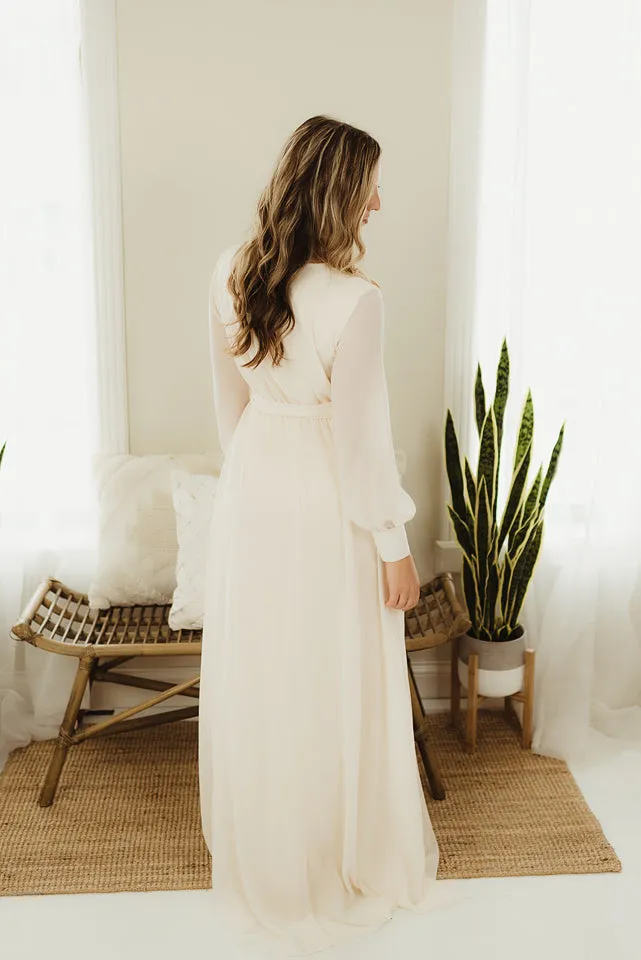 Chiffon Surplice Maxi