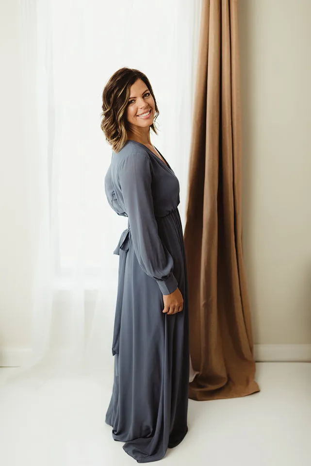 Chiffon Surplice Maxi