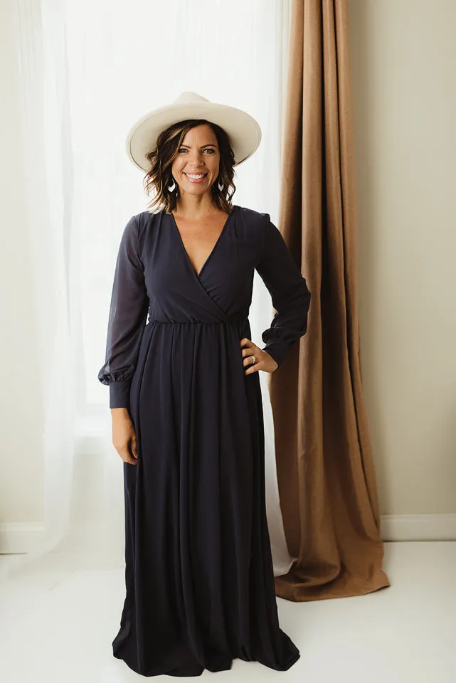 Chiffon Surplice Maxi