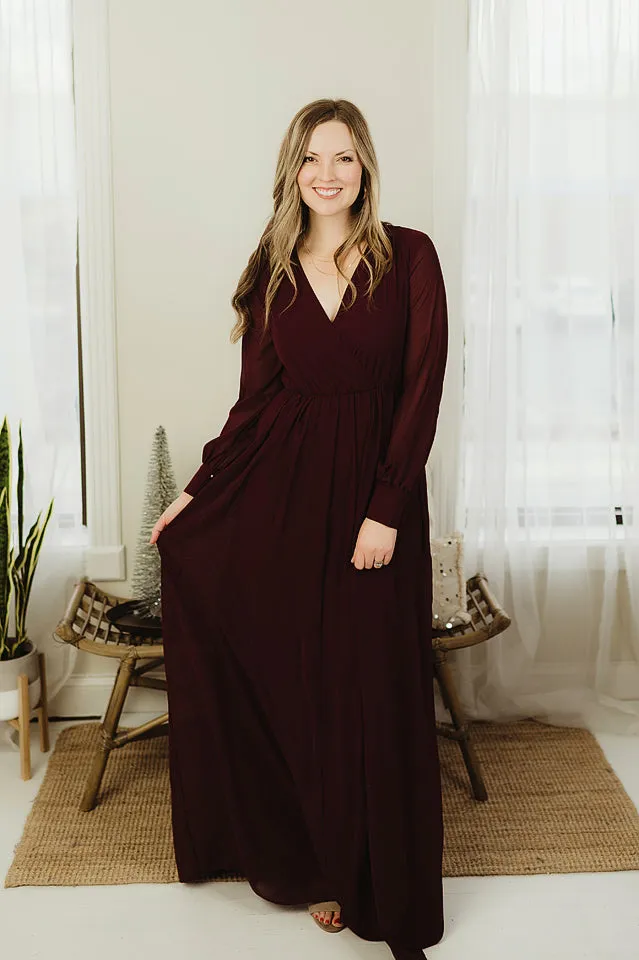 Chiffon Surplice Maxi