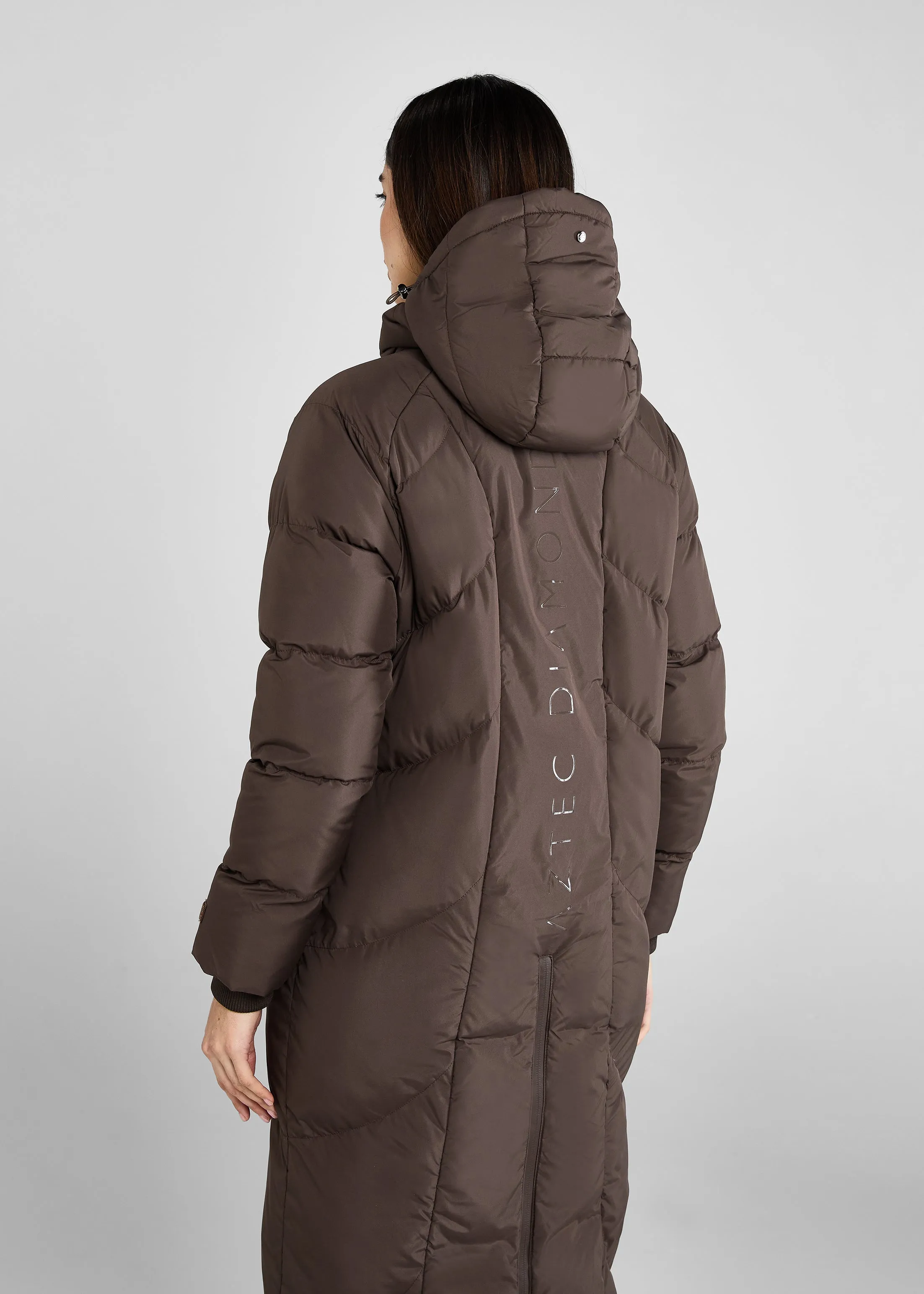 Chocolate Long Riding Puffer