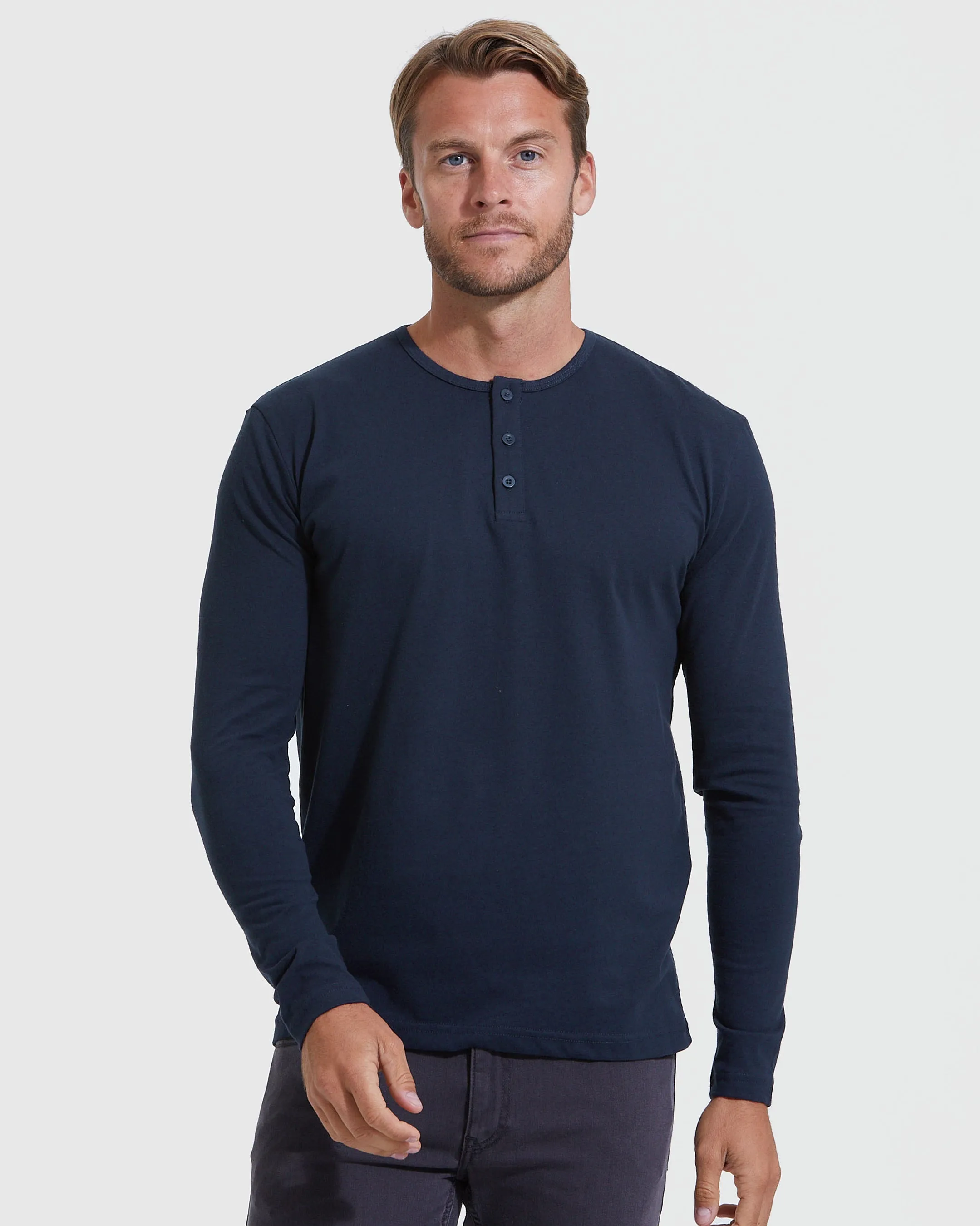 Classic Long Sleeve Henley 3-Pack