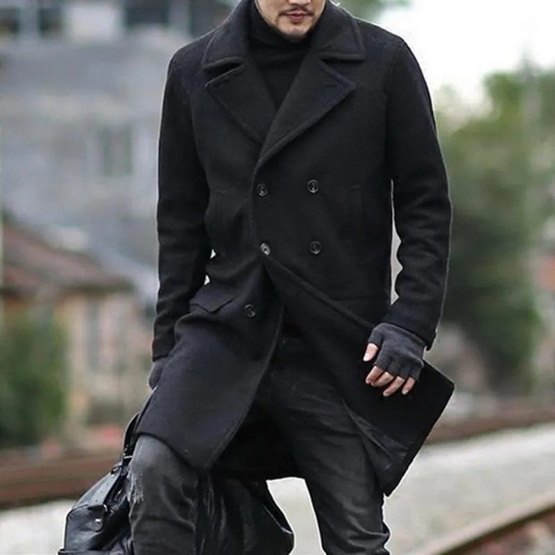 Classic woolen trench coat