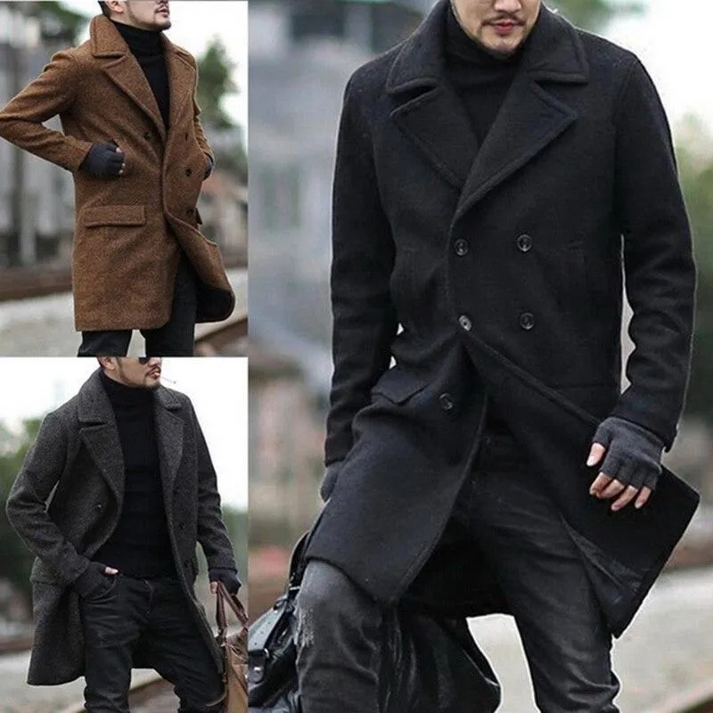 Classic woolen trench coat