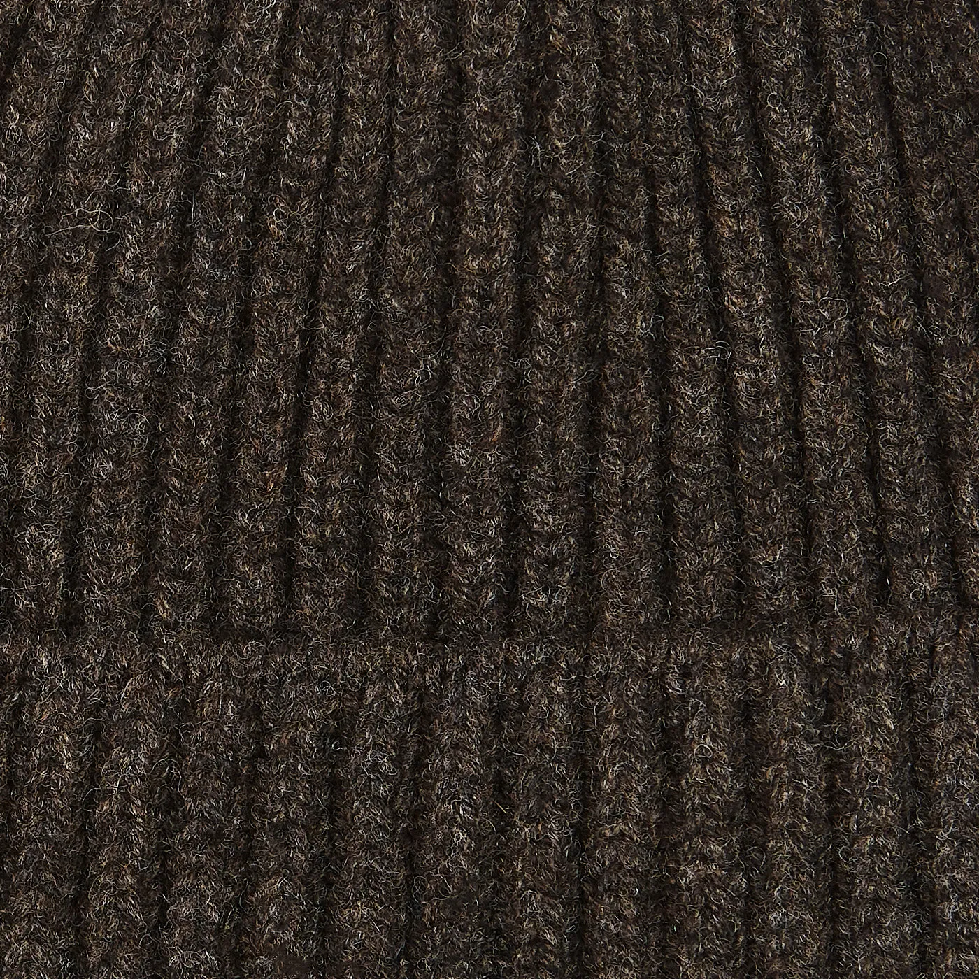 Cocoa Geelong Lambswool Ribbed Beanie