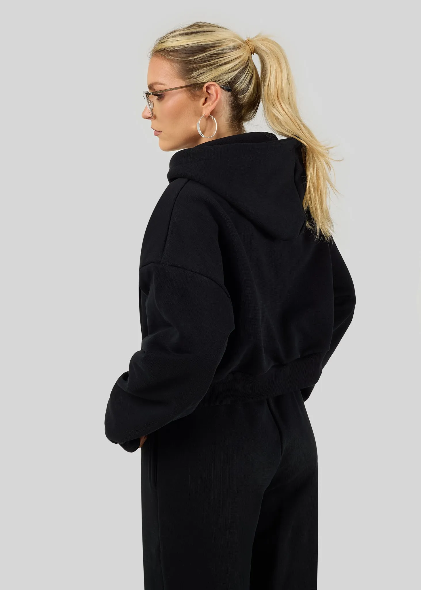 Comfort Zone Zipper Jacket Black