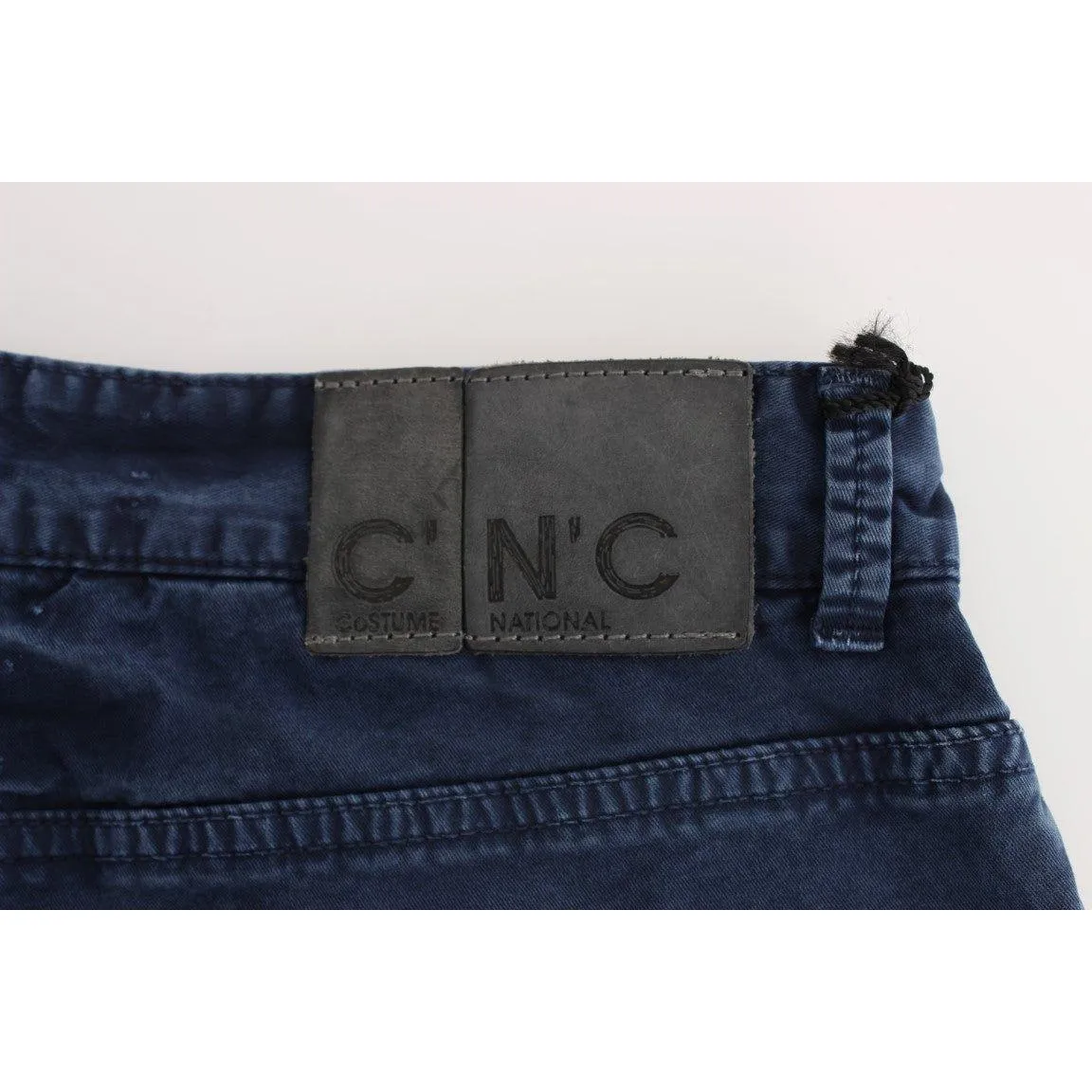 Costume National Chic Regular Fit Blue Denim Jeans