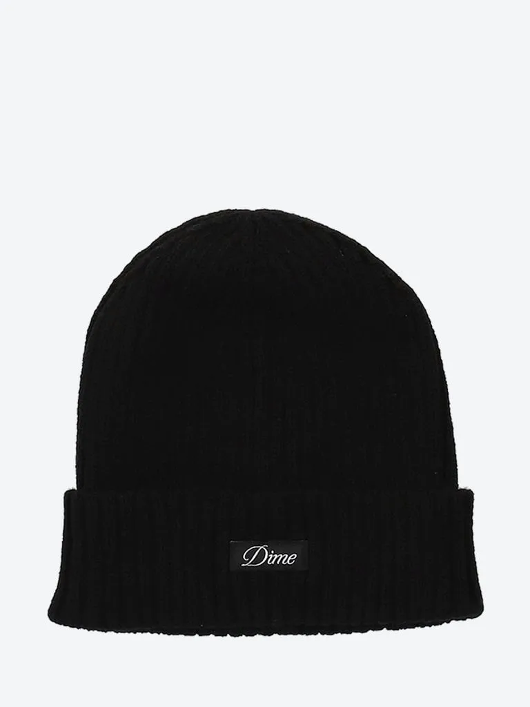 Cursive fold beanie