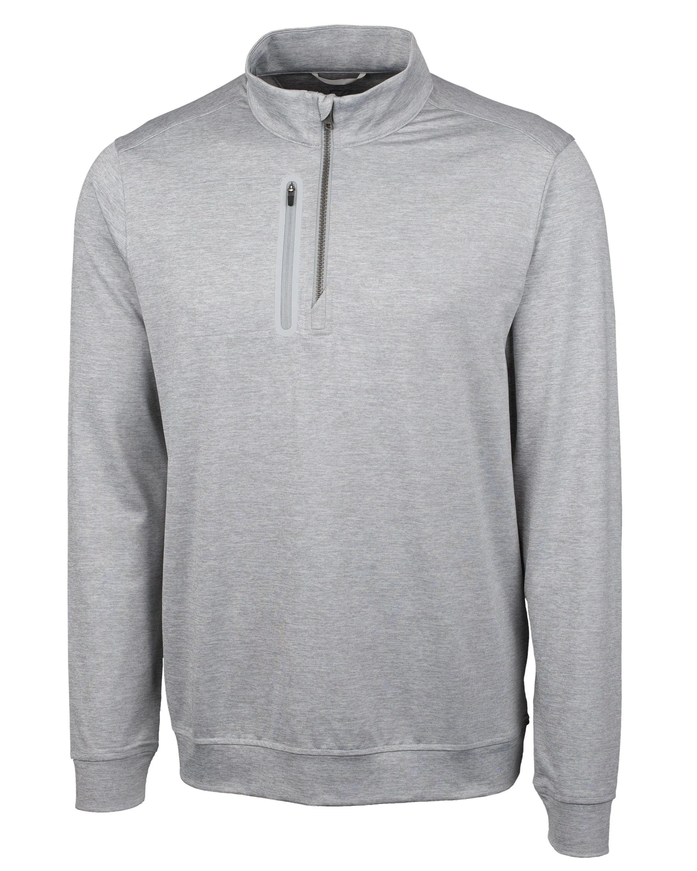 Cutter & Buck - Men's Stealth Heathered Quarter-Zip Pullover