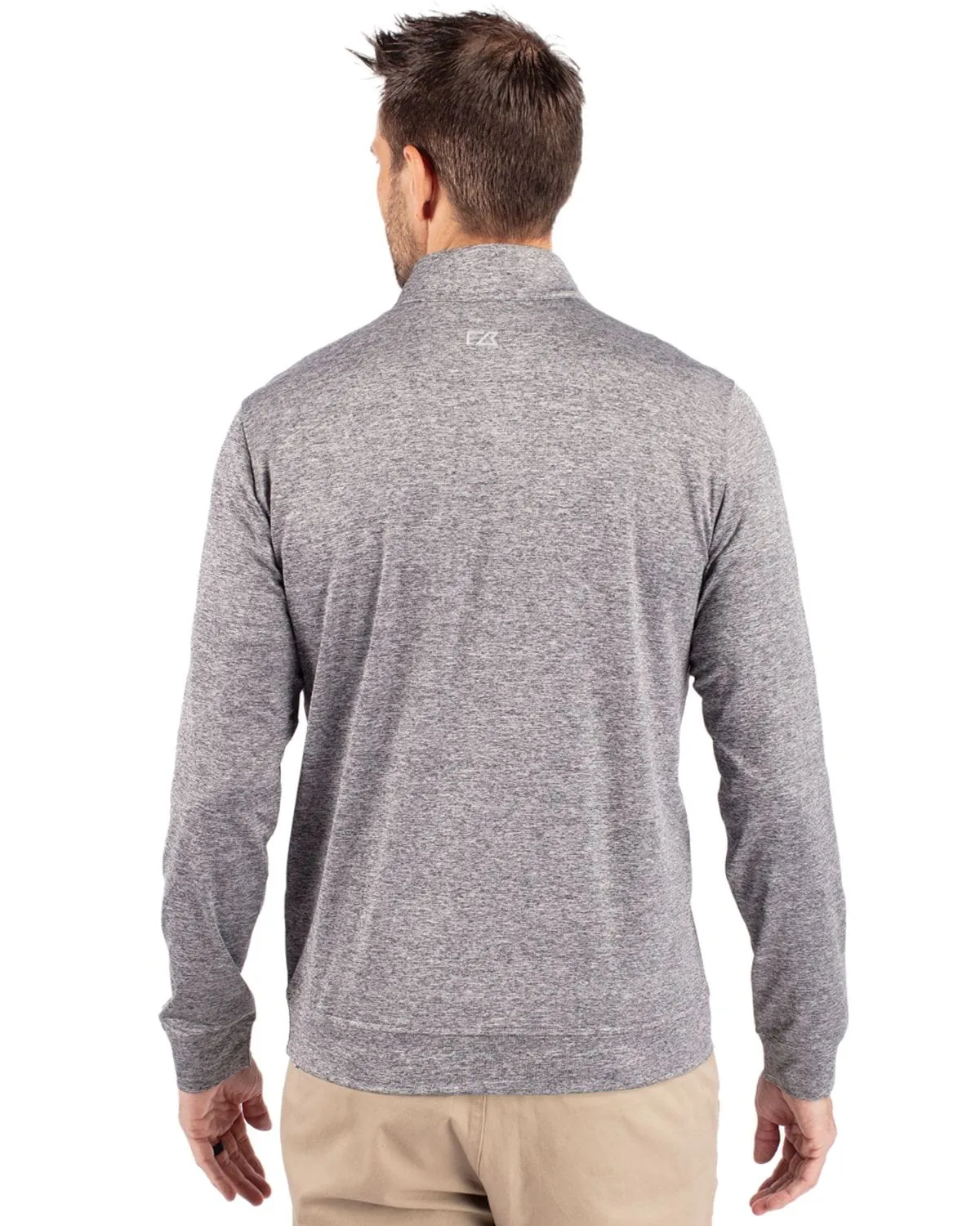 Cutter & Buck - Men's Stealth Heathered Quarter-Zip Pullover