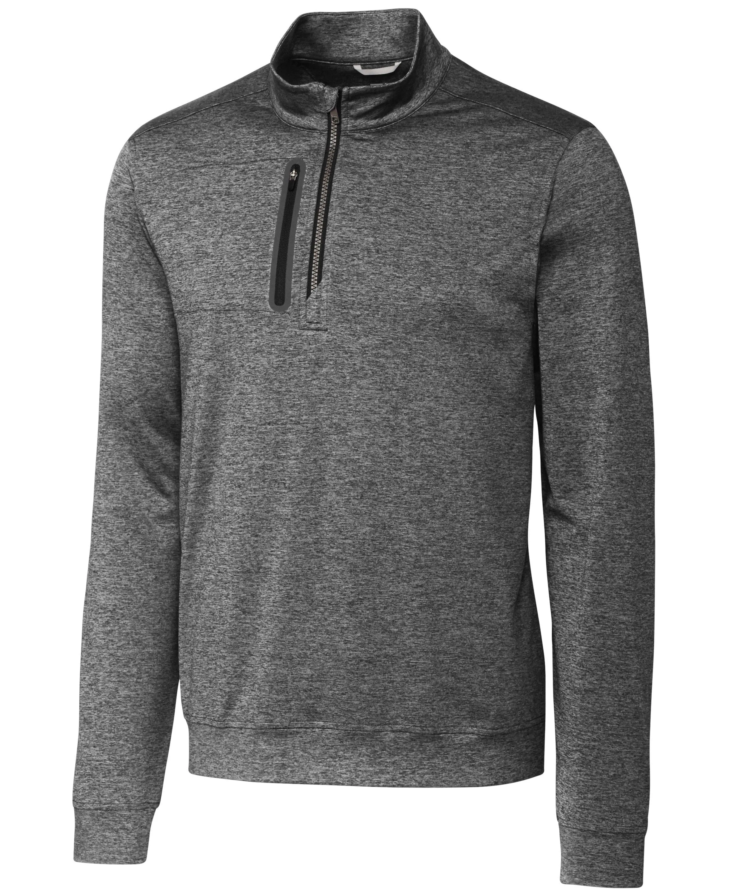 Cutter & Buck - Men's Stealth Heathered Quarter-Zip Pullover