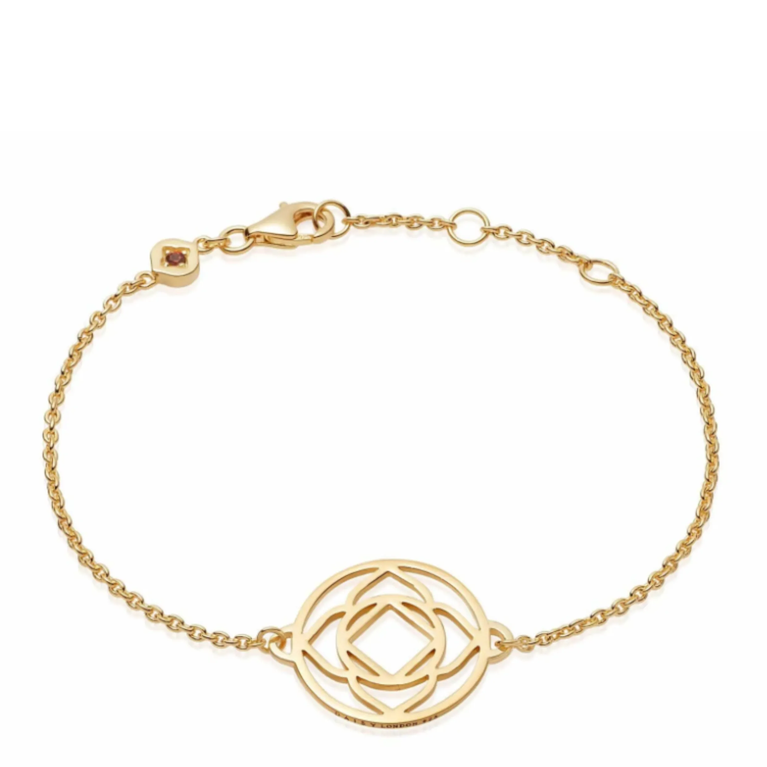 Daisy London BASE CHAKRA CHAIN BRACELET 18ct Gold Plate CHKBR1001