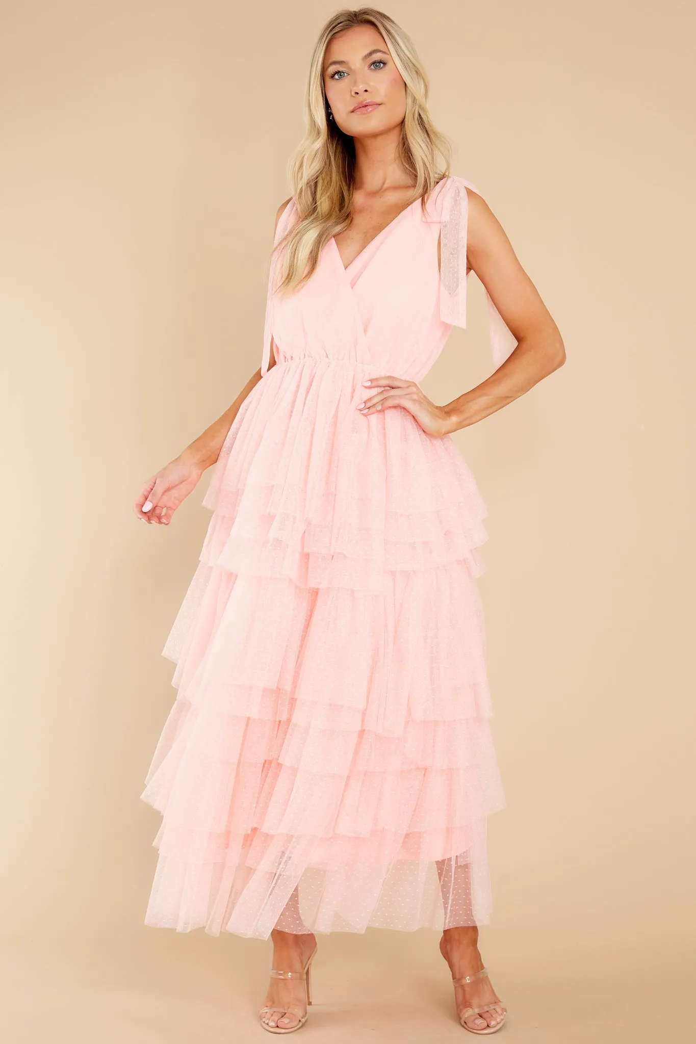 Dedicated Love Light Melon Maxi Dress