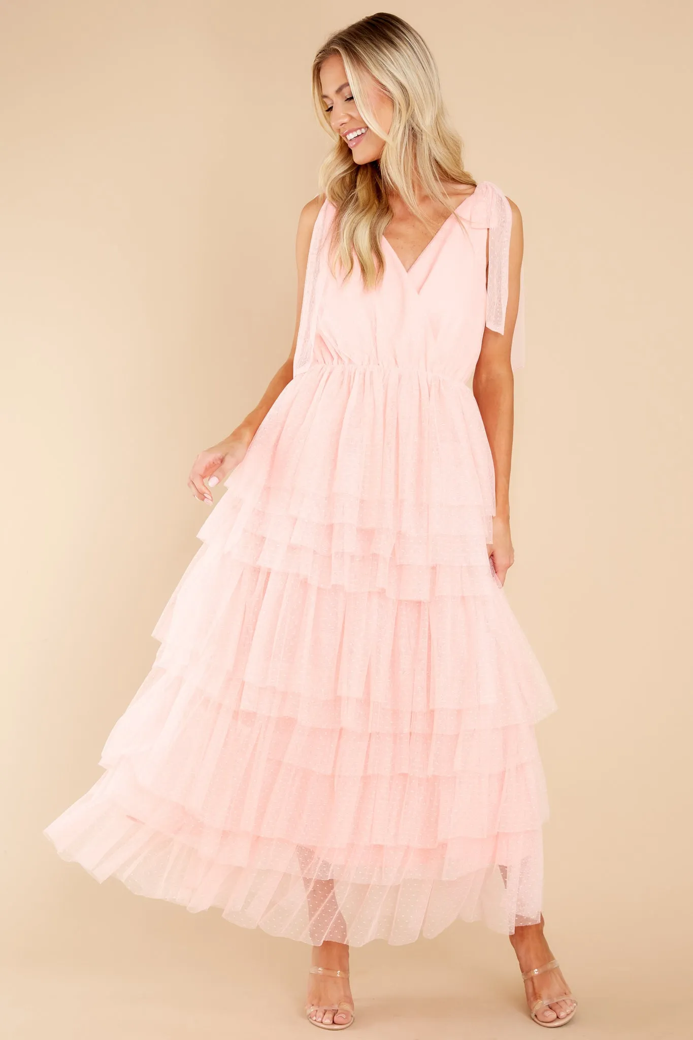 Dedicated Love Light Melon Maxi Dress