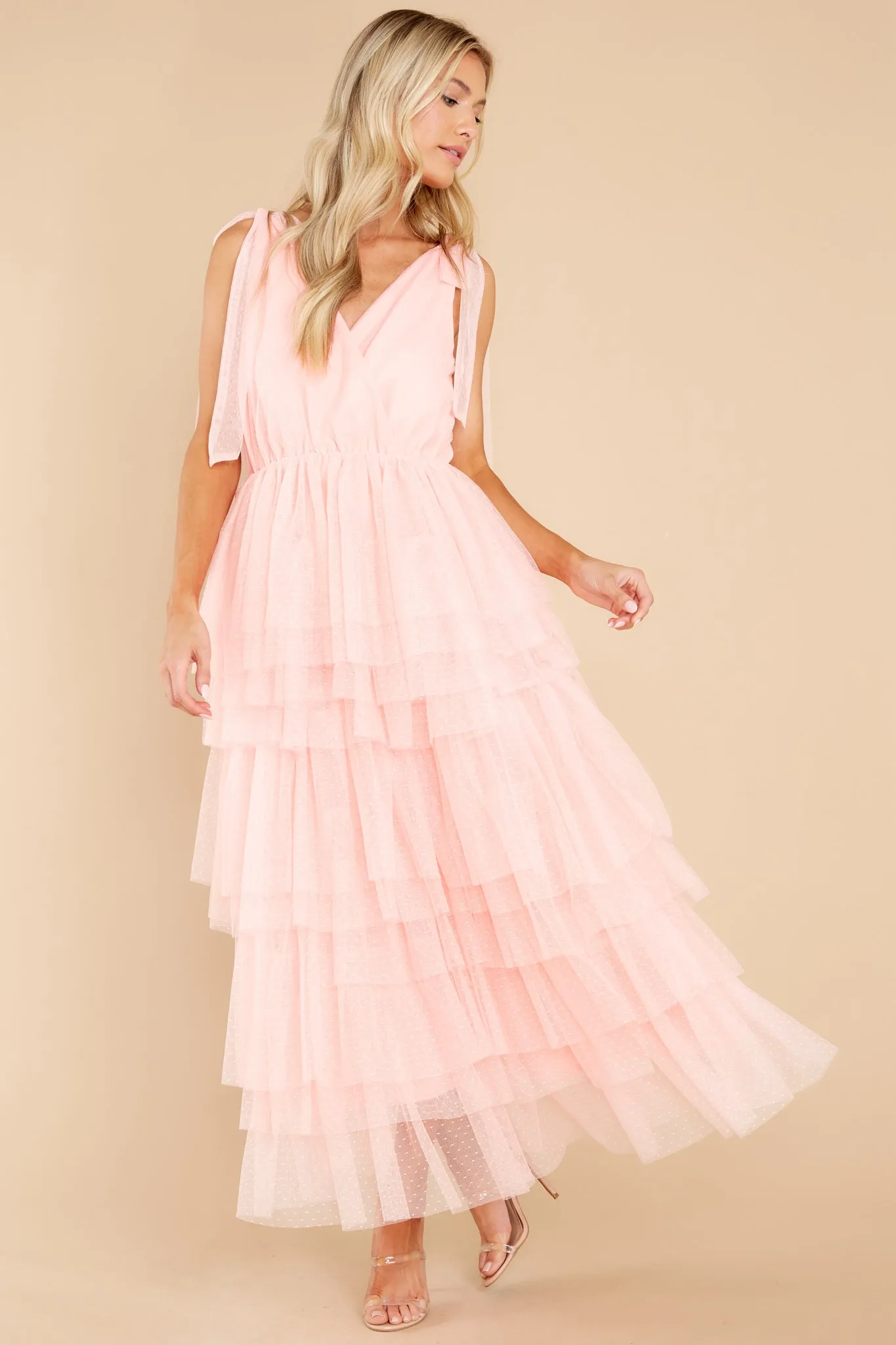 Dedicated Love Light Melon Maxi Dress