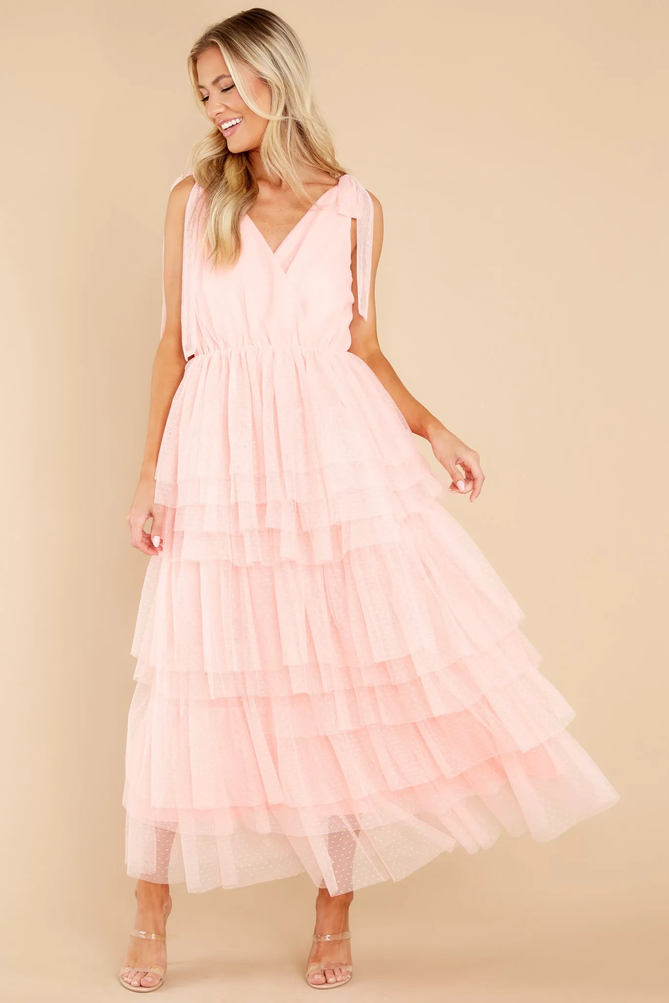 Dedicated Love Light Melon Maxi Dress