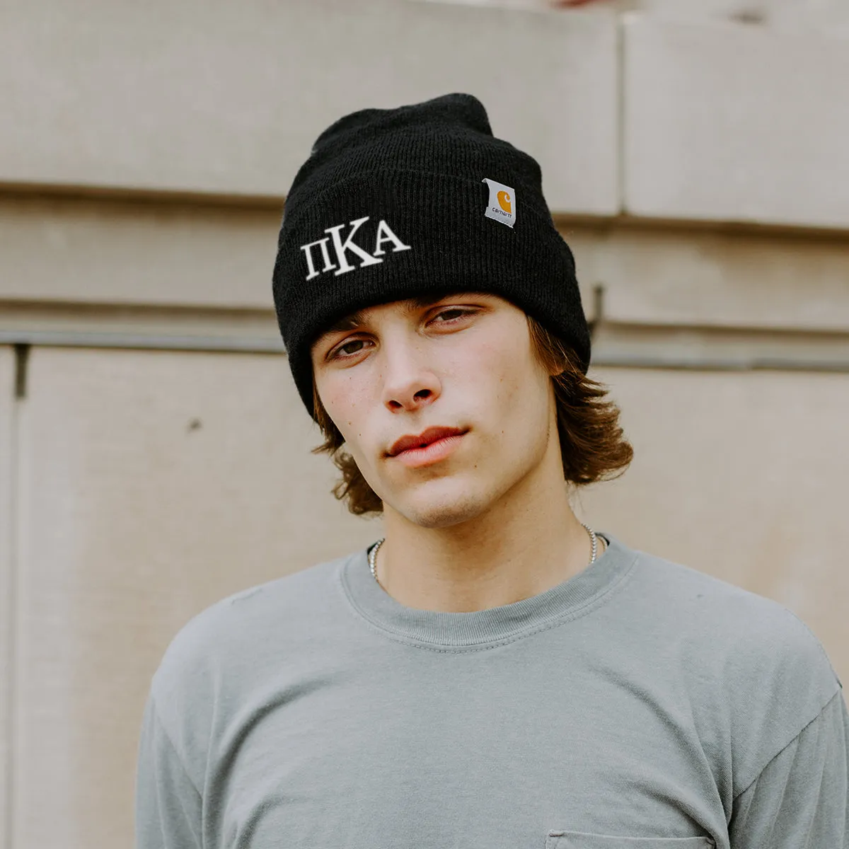 Delta Sig Black Carhartt Beanie