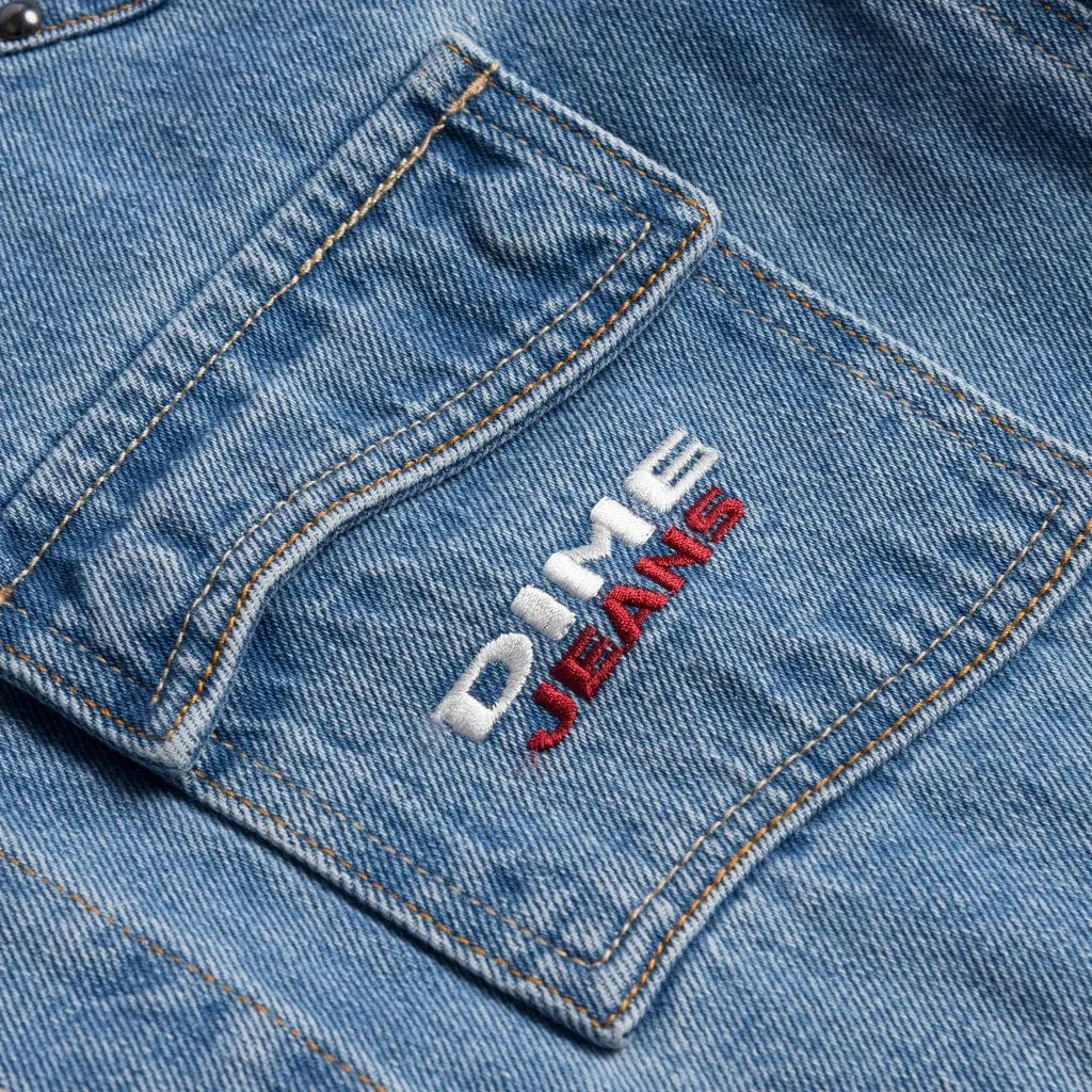 Dime MTL Denim Western Jacket Light Blue Washed