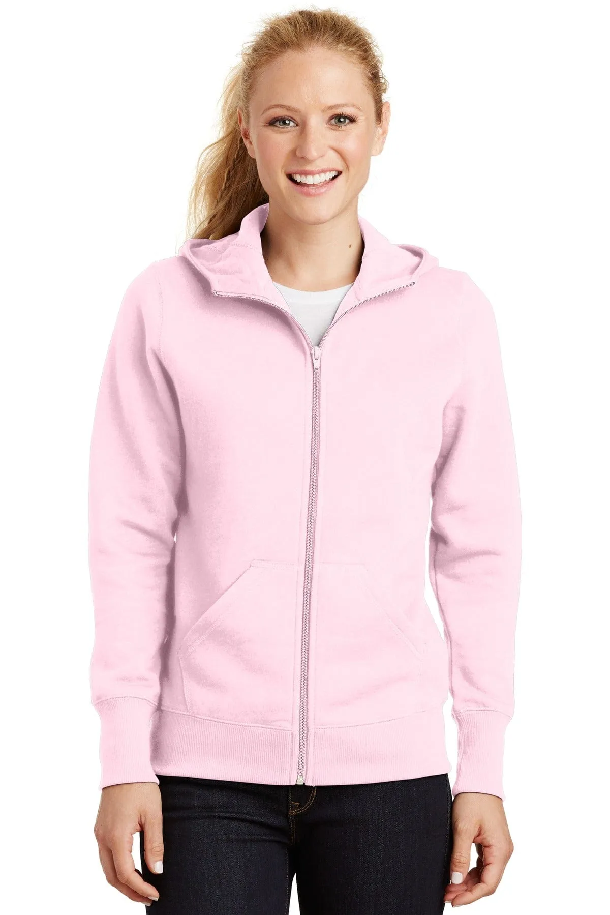 DISCONTINUED  Sport-Tek ®  Ladies Full-Zip Hooded Fleece Jacket. L265