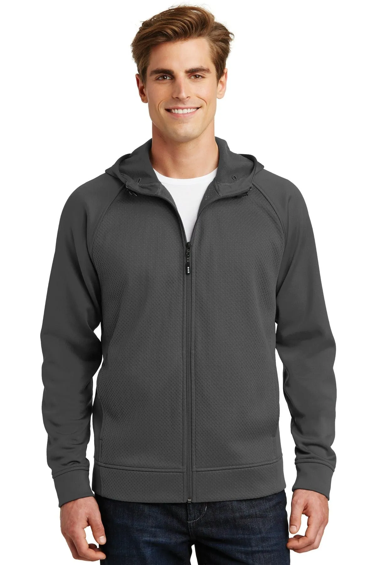 DISCONTINUED  Sport-Tek Rival Tech Fleece Full-Zip Hooded Jacket. ST295