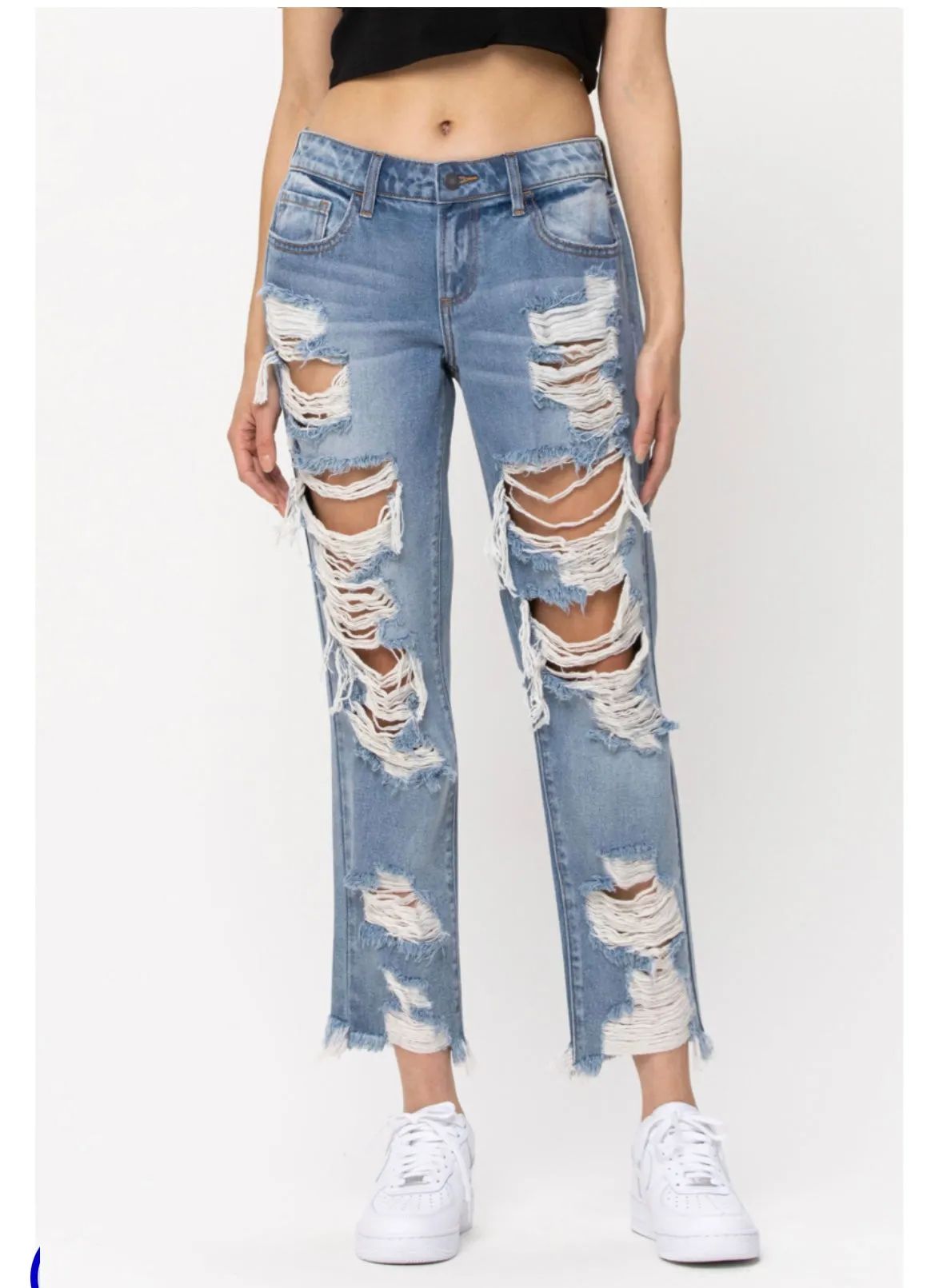 Distressed Boyfriend Cello Jeans