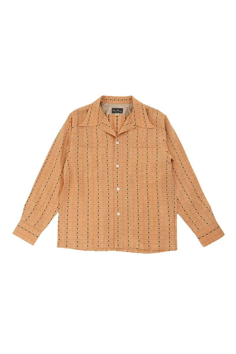 Dobby Open Shirt “LOZENGE”