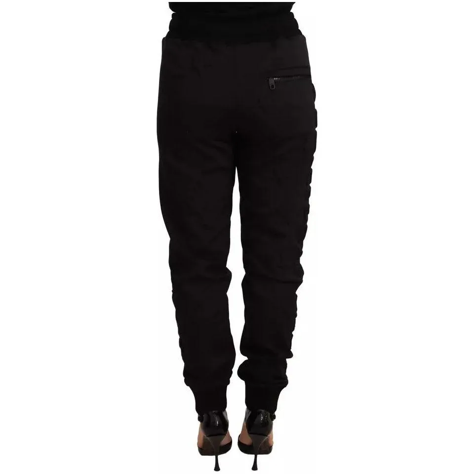 Dolce & Gabbana Black Jogger Women Polyester Pants