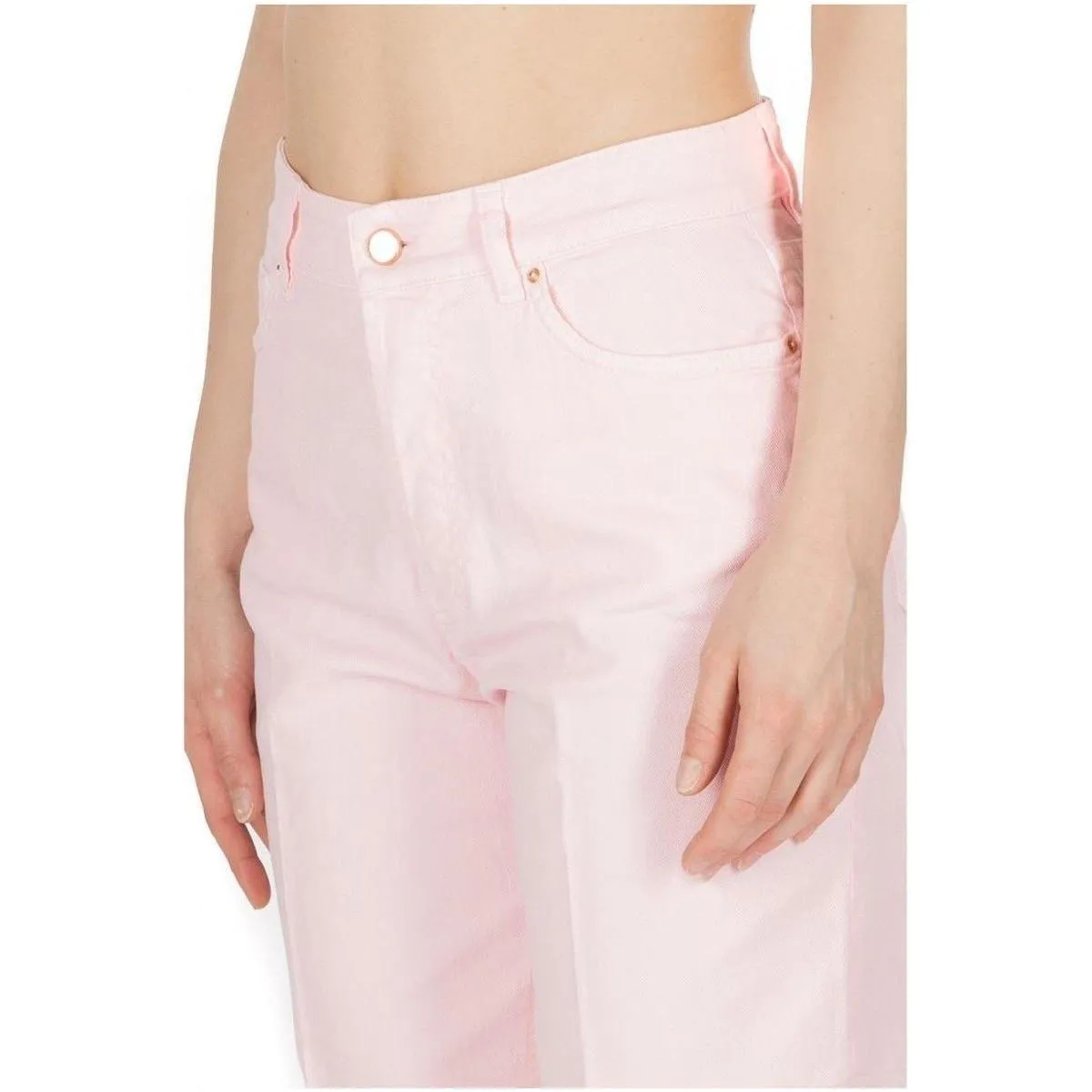 Don The Fuller Pink Cotton Women Jeans