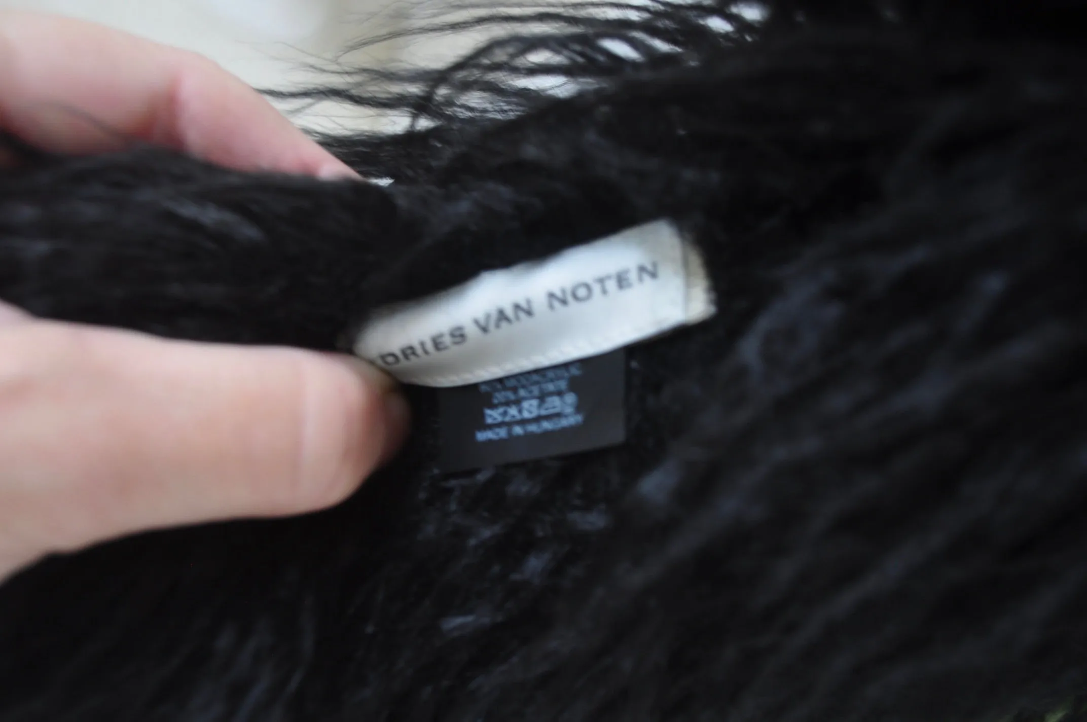 Dries van Noten fur stole from  2000