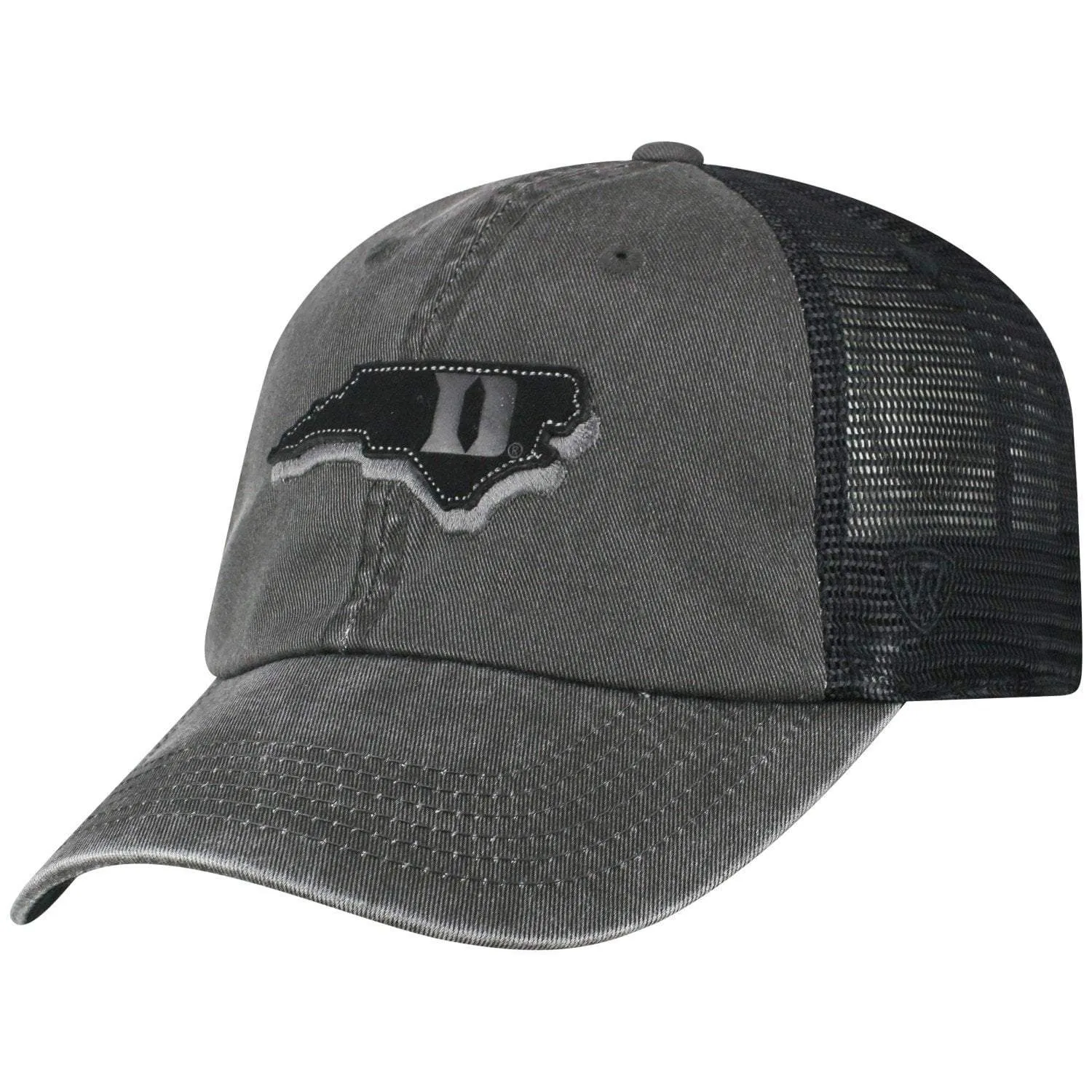 Duke Blue Devils TOW Black "Land" Mesh Adj. Relax Hat Cap