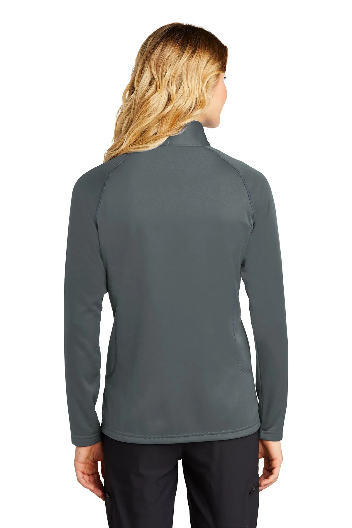 Eddie Bauer Ladies Custom Half-Zip Layer Fleece Jackets, Iron Gate