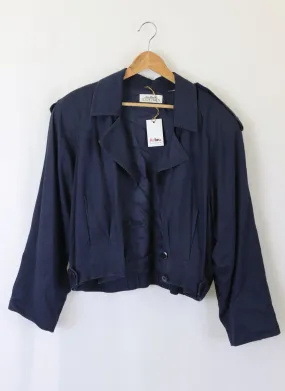 Ellen Tracy Navy Jacket L